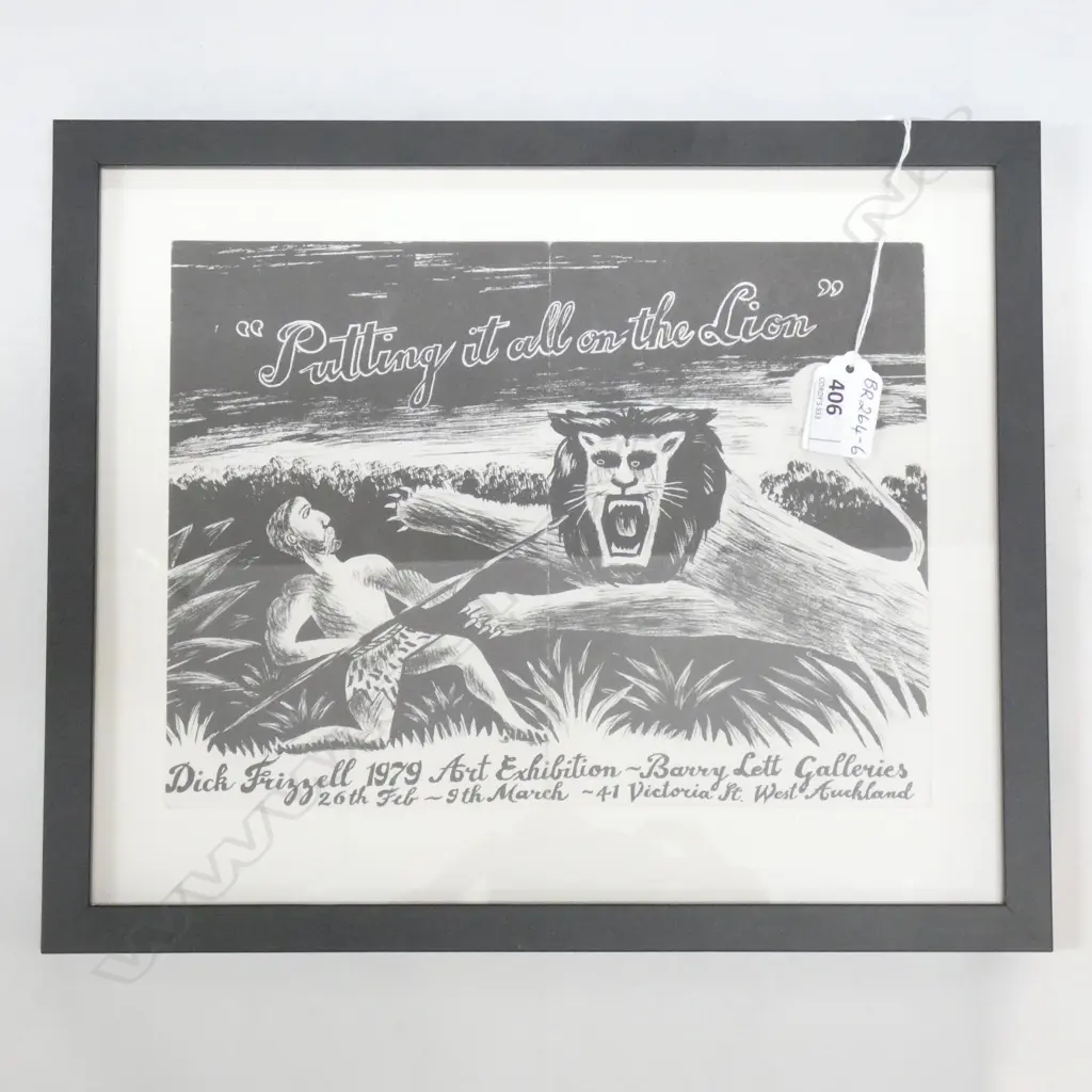 Dick Frizzell Putting it on the Lion  29cmx34cm  Image 1++