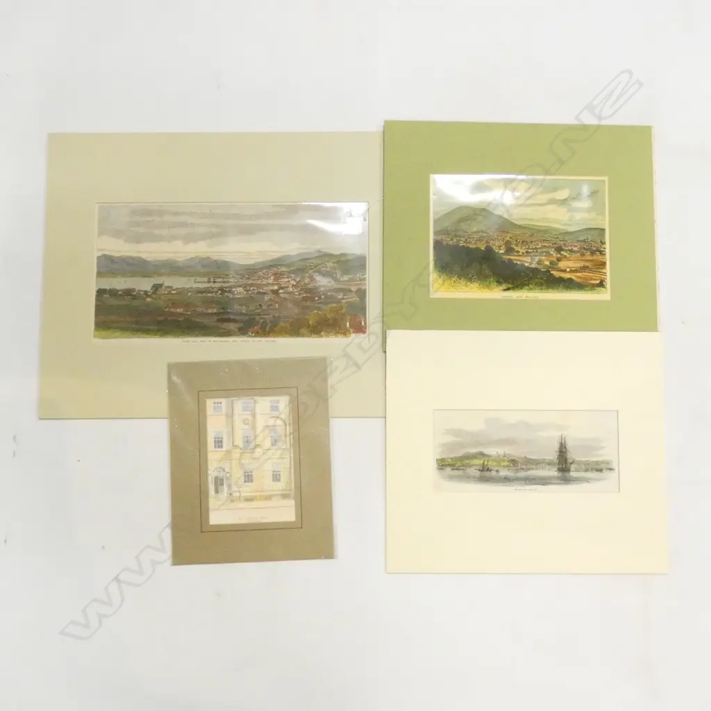 4 UNFRAMED ENGRAVINGS ETC L350 MM Image 1++