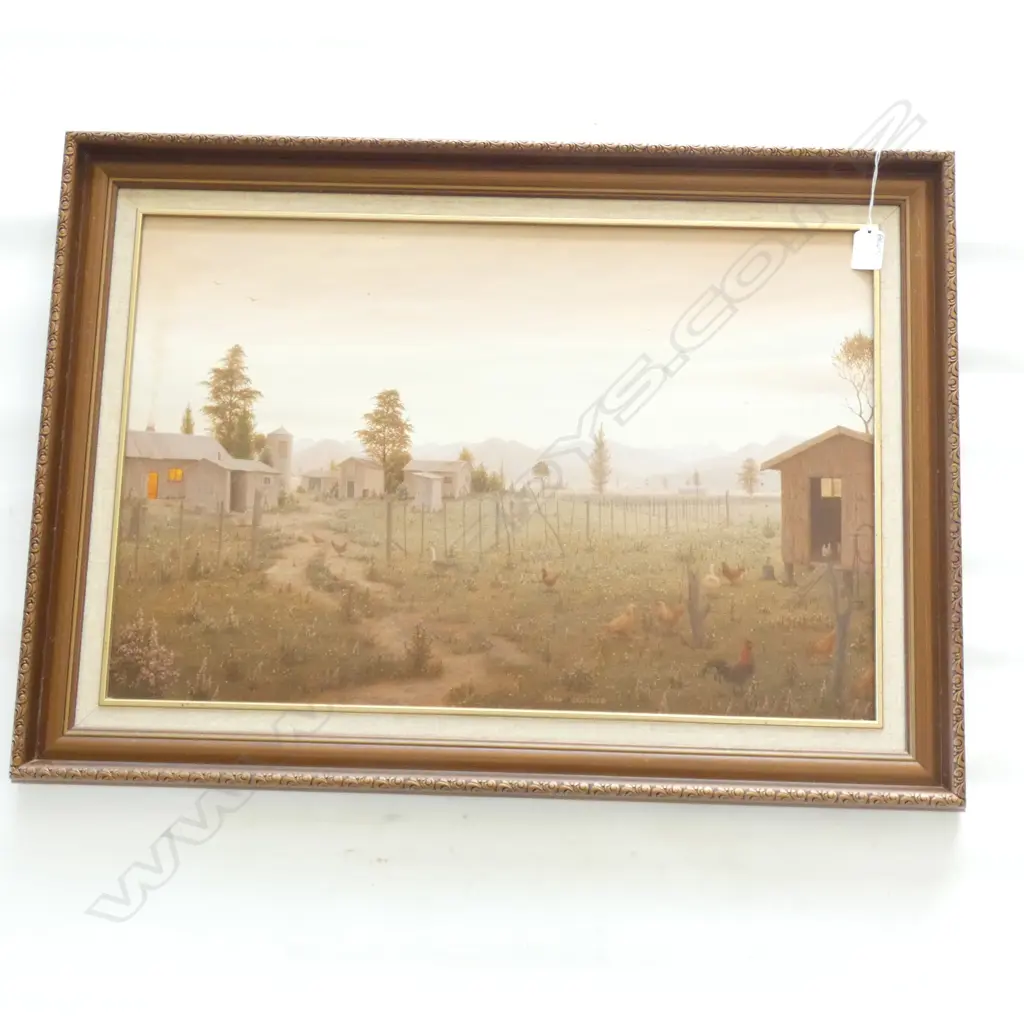 OIL ON BOARD 'SIX O'CLOCK UPPER MOUTERE' BY HANS BRUTSCH (NELSON) - 590 X 390MM Image 1++