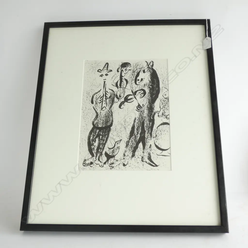 CHAGALL LITHO - TRAVELLING ARTISTS 1963... Image 1++