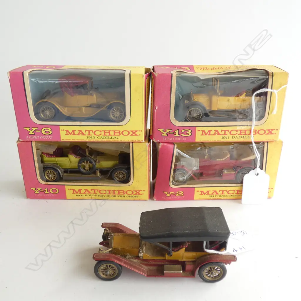 5 MATCHBOX MODELS OF YESTERYEAR - 4 IN BOXES  Image 1++