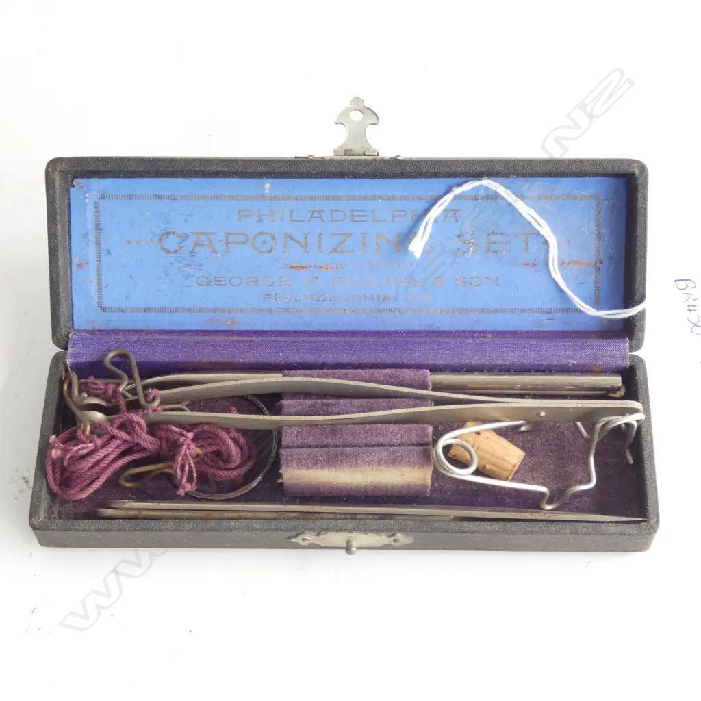 (19558) VINTAGE PHILADEPHIA CAPONIZING SET - IN ORIGINAL BOX  Image 1++