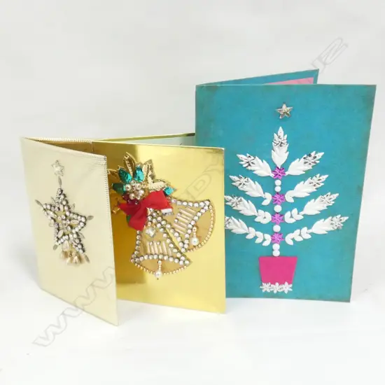 3 CHRISTMAS CARDS BY NORMAN HARTNELL...