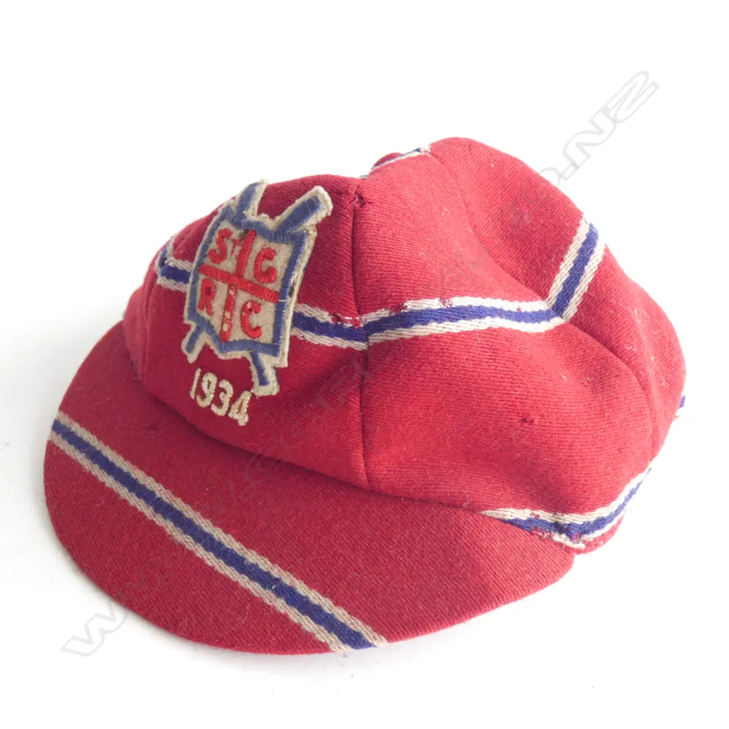 1934 ST GEORGE ROWING CLUB CAP BY COX THE HATTER K RD,  AUCKLAND  Image 1++