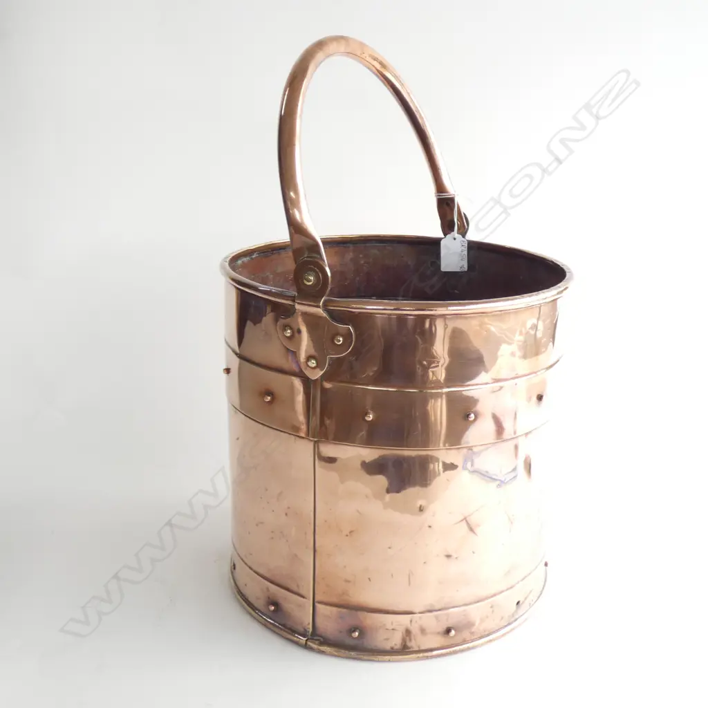 LG COPPER BUCKET WITH SWING HANDLE H. 270 DIA 280MM Image 1++