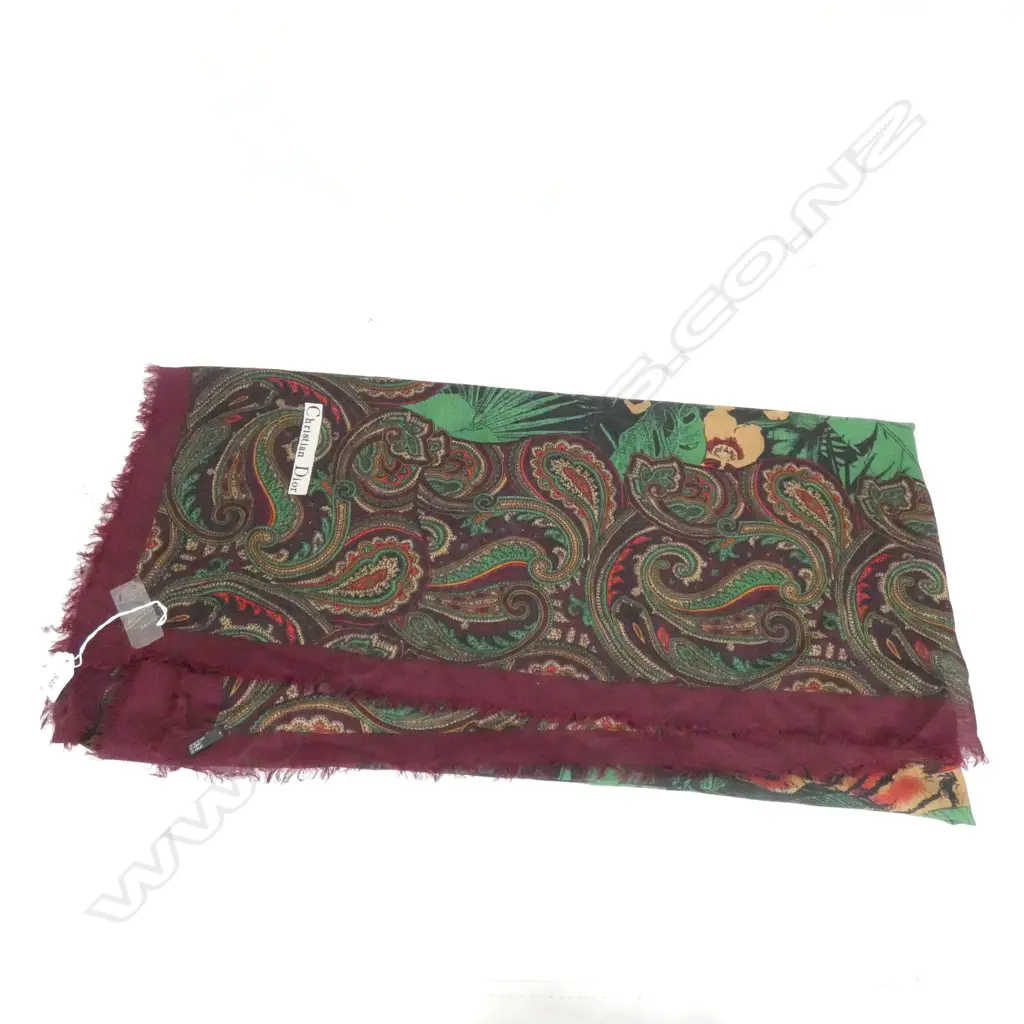 CHRISTIAN DIOR PURPLE SCARF  Image 1++