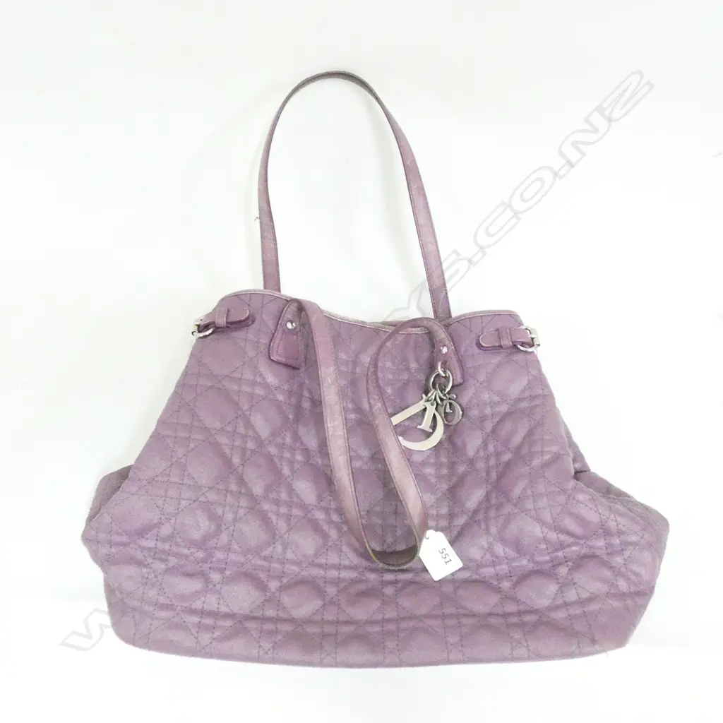 PURPLE CHRISTIAN DIOR? HANDBAG... SOME WEAR Image 1++