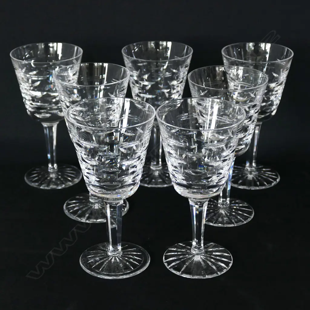 10 WATERFORD GLASSES H.140mm... Image 1++