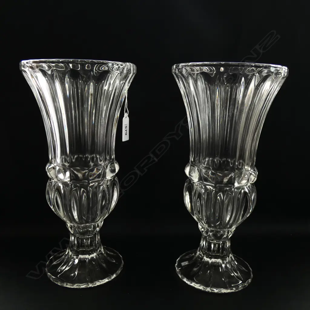 PR PRESSED GLASS VASES H. 290mm Image 1++