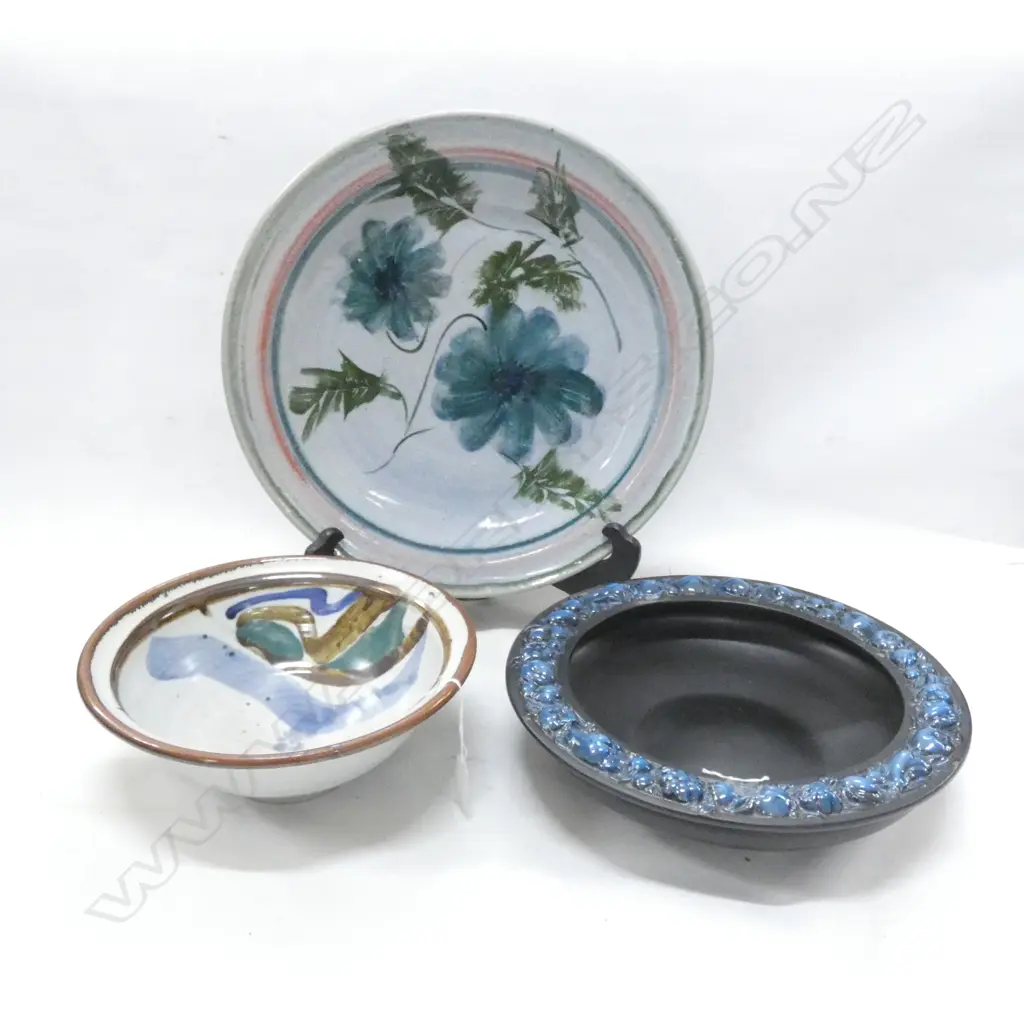 LARGE ENGLISH BOWL + CERAMIC PLATE AND BOWL D 410 MM Image 1++