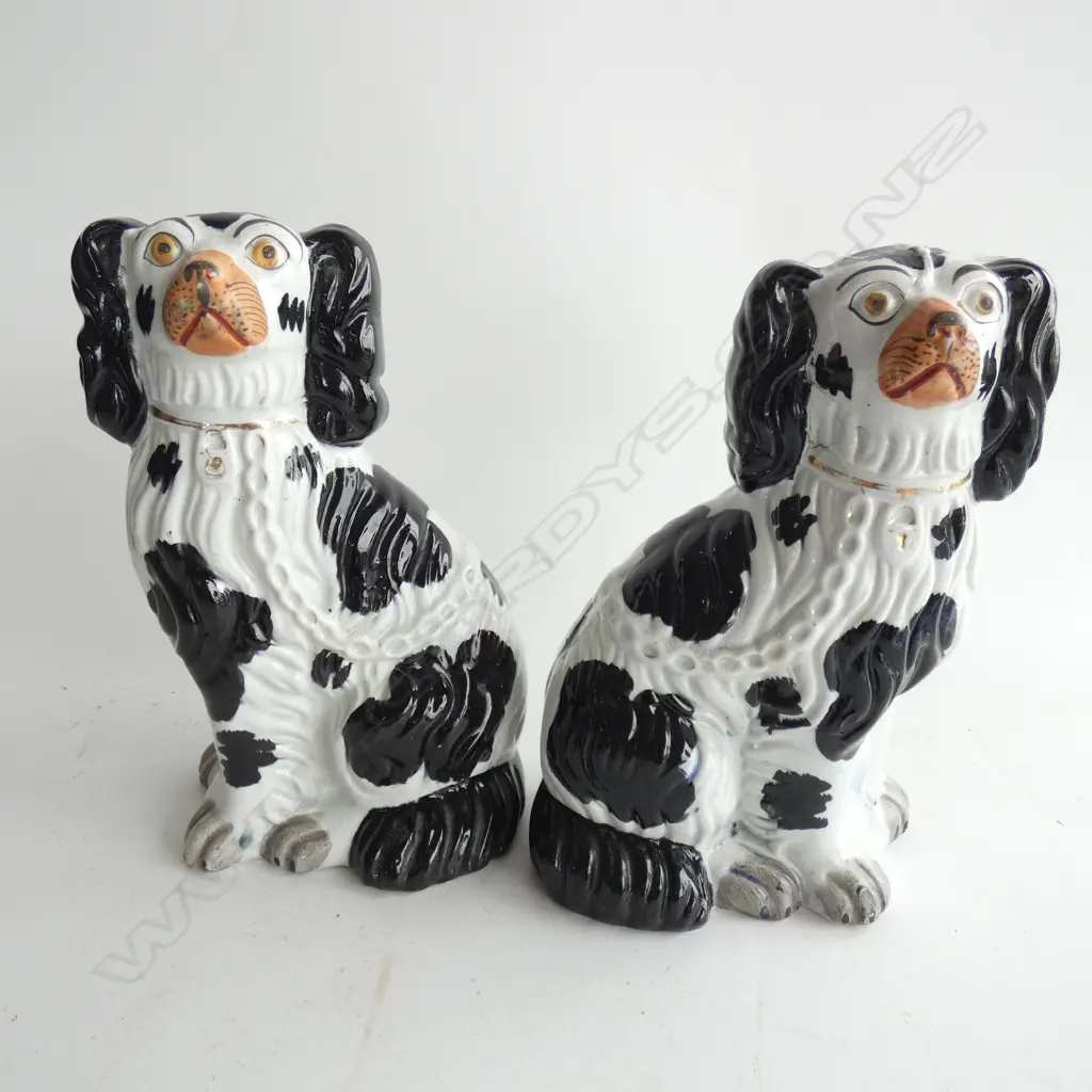 PR ANTIQUE STAFFORDSHIRE DOGS H.220mm Image 1++