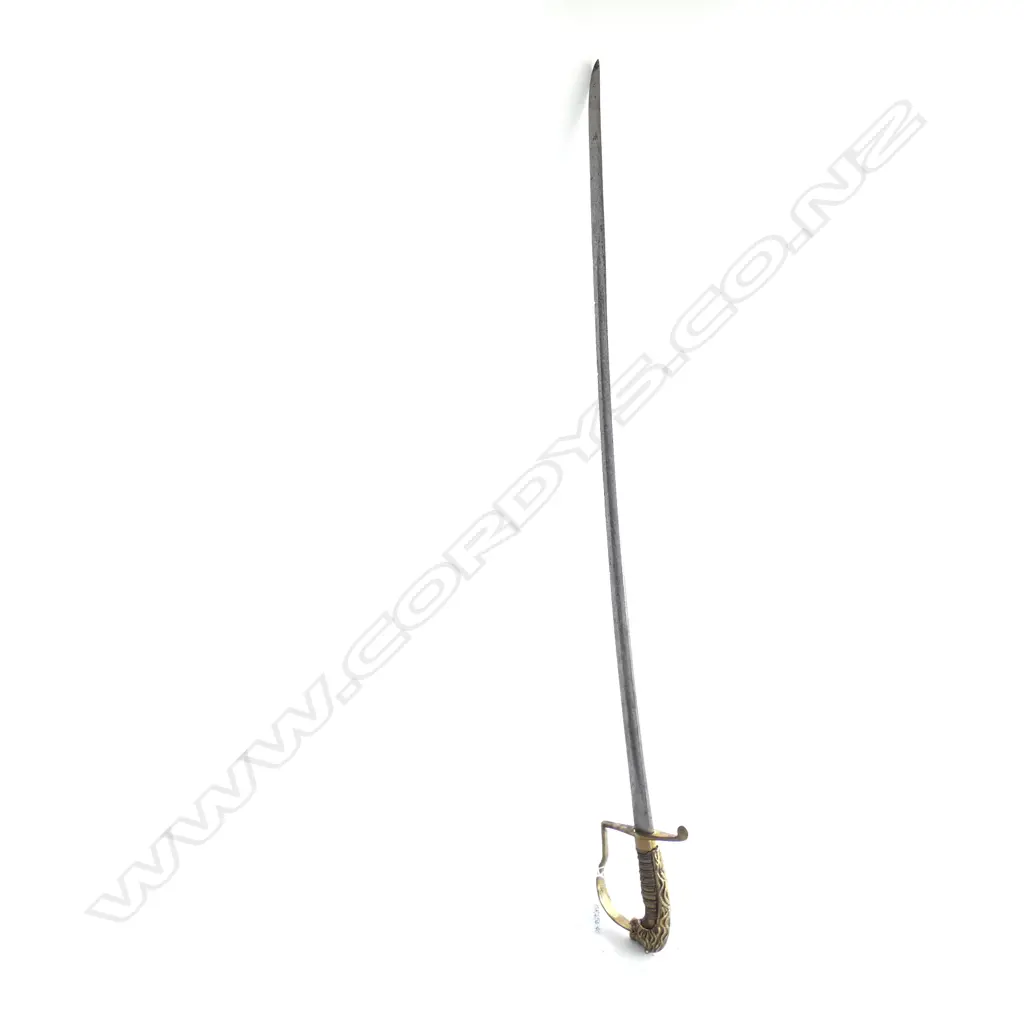 CONTINENTAL MILITARY/DRESS SWORD - BRASS HANDLE AF 875mm Image 1++