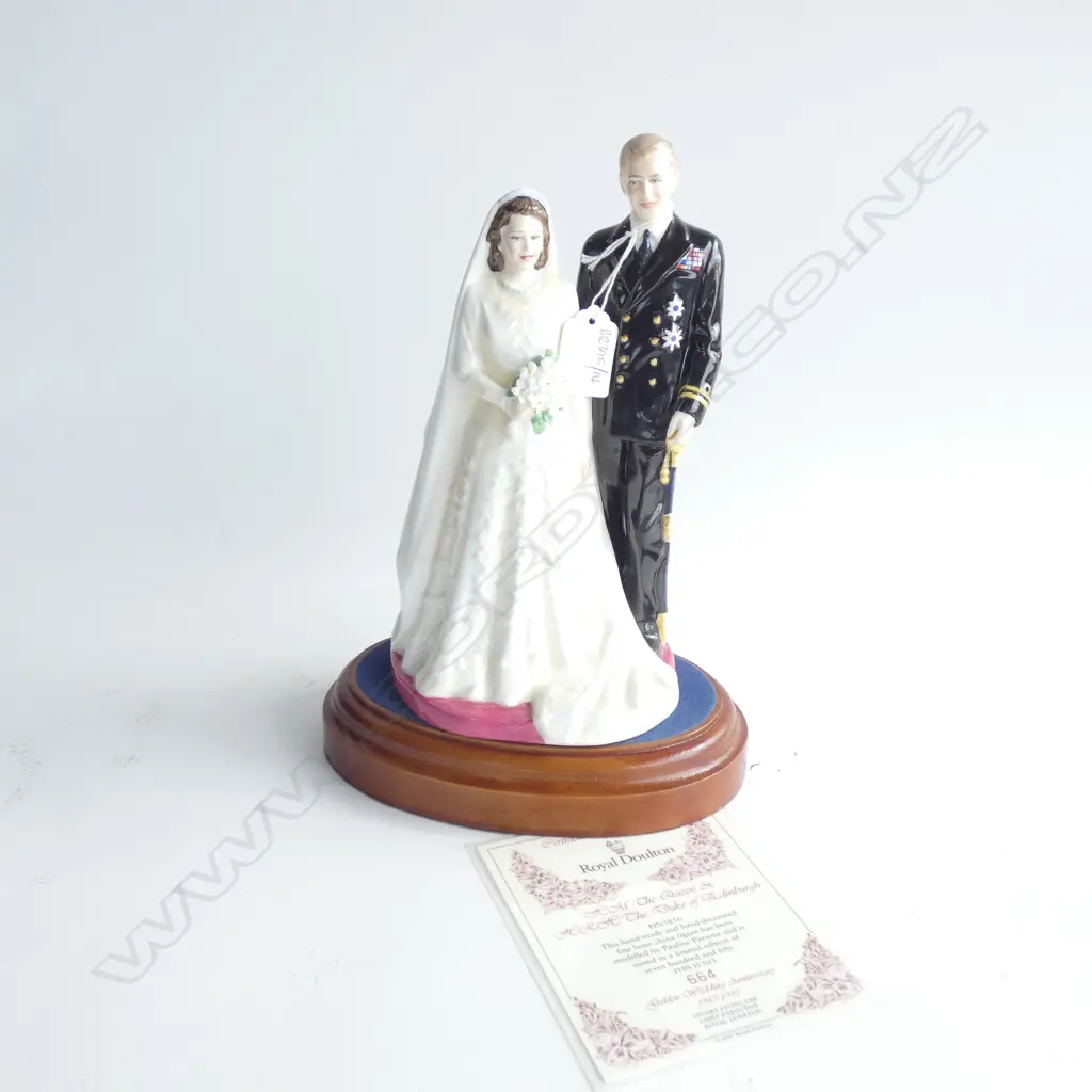 ROYAL DOULTON HRH & DUKE OF EDINBURGH H.200MM HN3836  RETAIL $1600  664/750 Image 1++