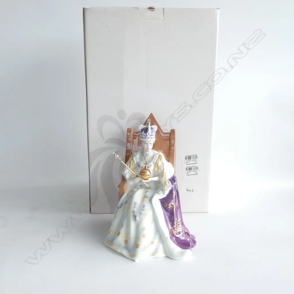 ROYAL DOULTON QUEEN ELIZABETH 11 50 YEARS CORONATION HN4476 H. 200MM  RETAIL $1290 403/2000 Image 1++