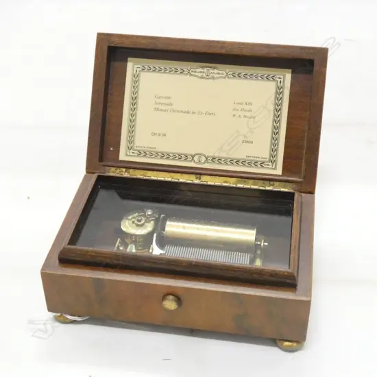 SWISS INLAID MUSIC BOX...