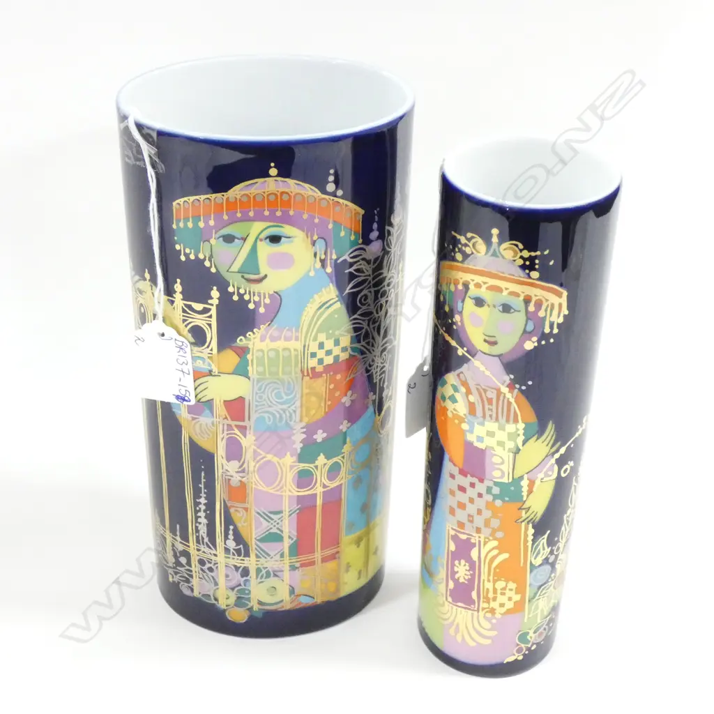 PR ROSENTHAL BJORN WIINBLAD VASES (1 X 250 X 120MM & 1 X  230 X 60MM) Image 1++