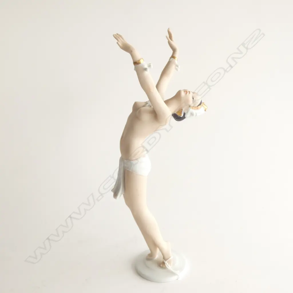 WALLENDORF NUDE FEMALE RUSSIAN ART DECO DANCER FIGURINE H.340mm... Image 1++
