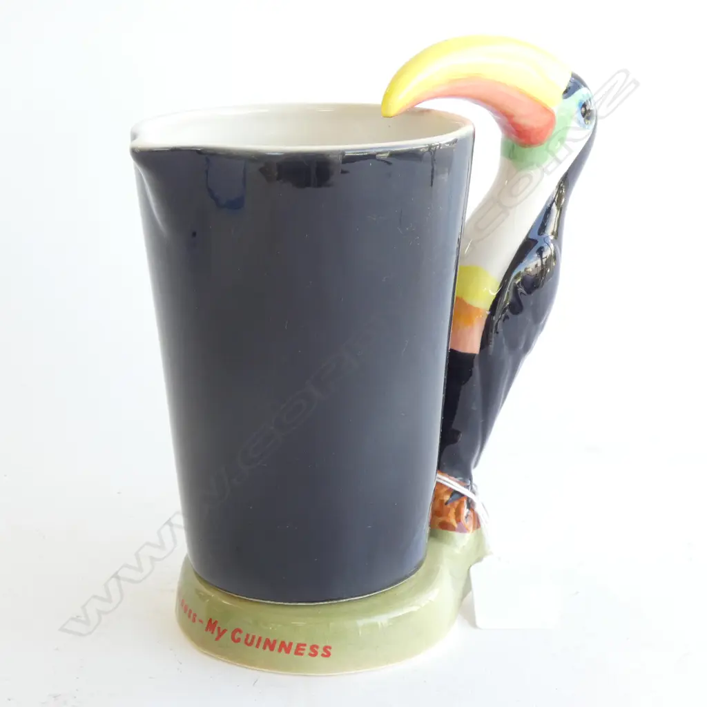 CARLTON WARE TOUCAN JUG 'MY GOODNESS - MY GUINESS' H.180mm Image 1++