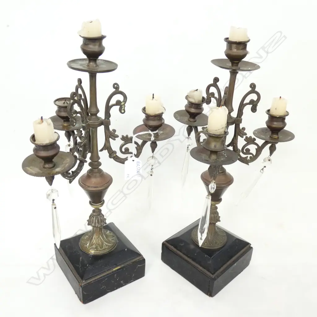 PR ANTIQUE 3 ARM CANDELABRAS H.370mm Image 1++