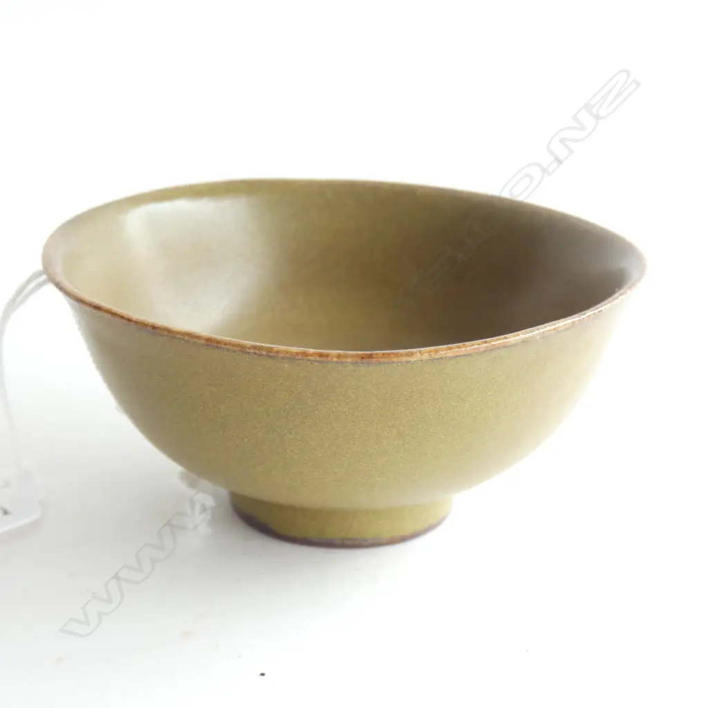 CHINESE PORCELAIN TEA DUST GLAZE WINE BOWL, Dia.82mm Image 1++