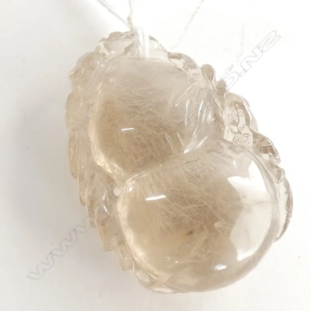 A Chinese rock crystal pendant, Image 1++