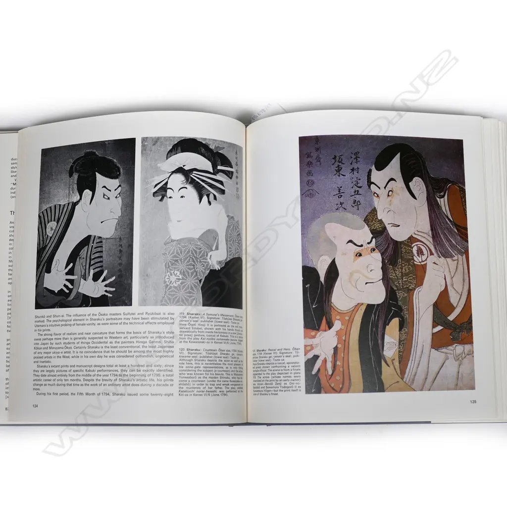 ONE FOLIO OF JAPANESE PRINTS & ILLUSTRATED DICTONARY OF UKIYO-E Image 1++