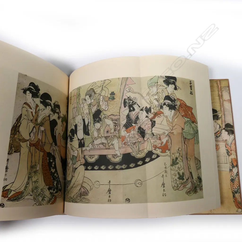 TWO  FINE HARDCOVER BOOKS OF JAPANESE WOODCUTS Image 1++