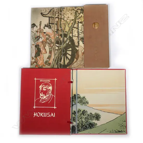 TWO  FINE HARDCOVER BOOKS OF JAPANESE WOODCUTS