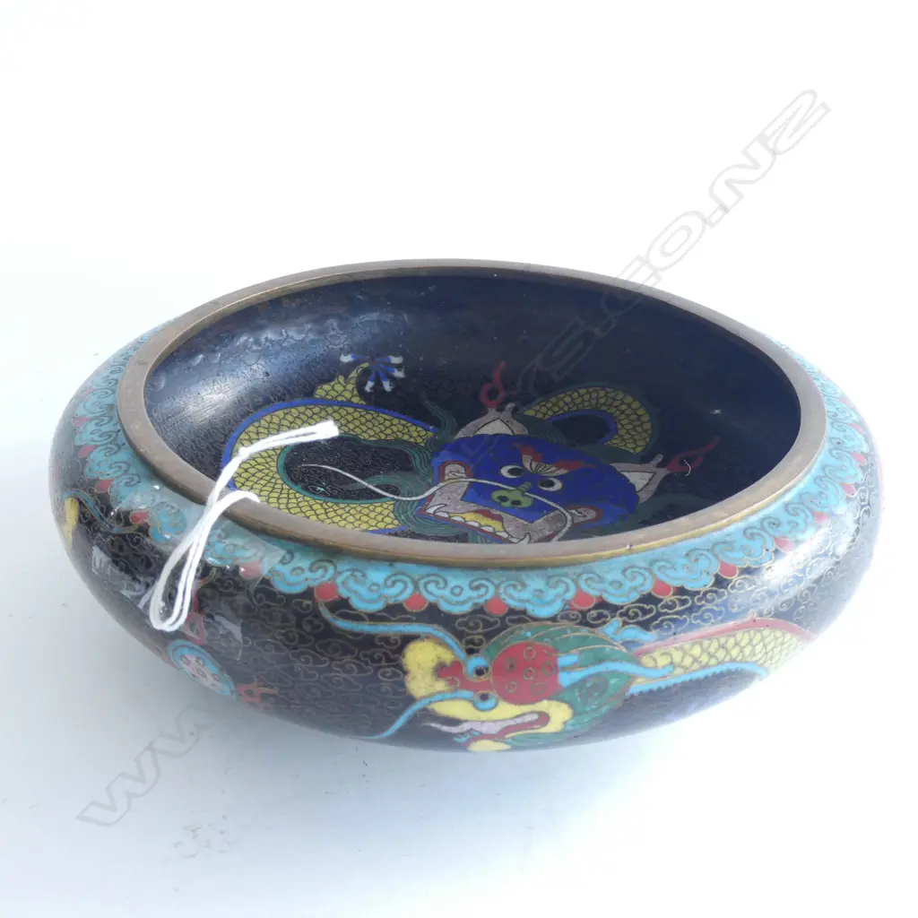 CLOISONNE BOWL 205mm dia Image 1++