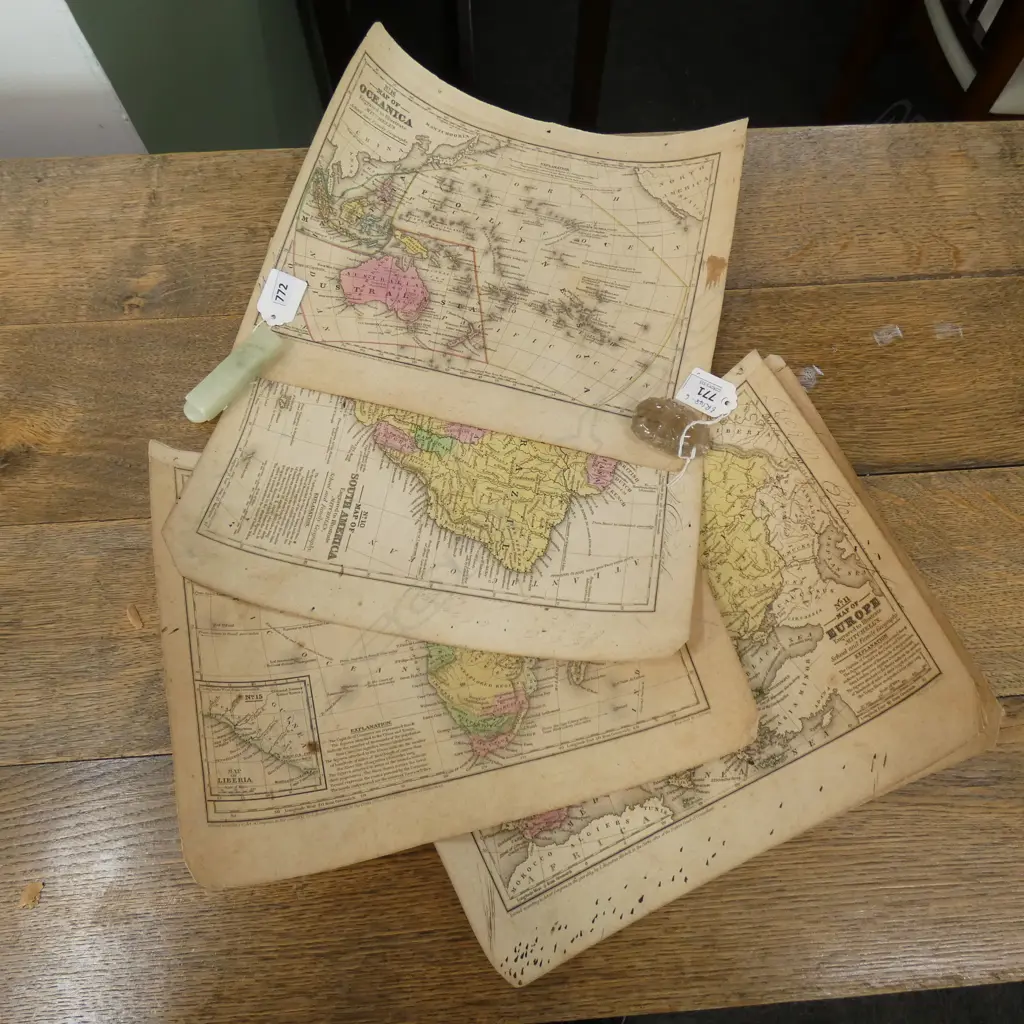 5 OLD MAPS C.1840... Image 1++
