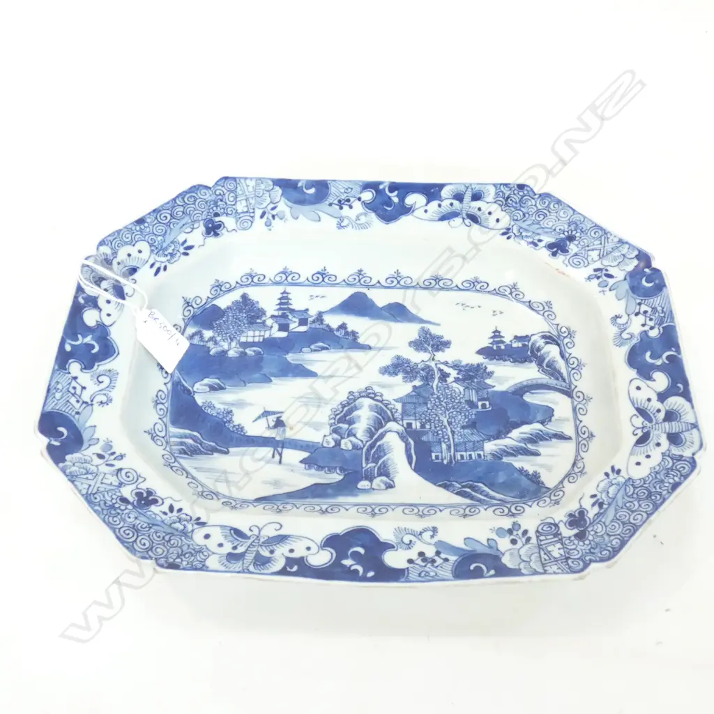 B/W ORIENTAL OBLONG PLATTER L.325mm Image 1++