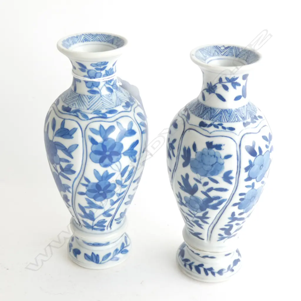 PR KANGXI STYLE VASES w ERODED GLAZE (SIMILAR TO SEA SALVAGE) Image 1++