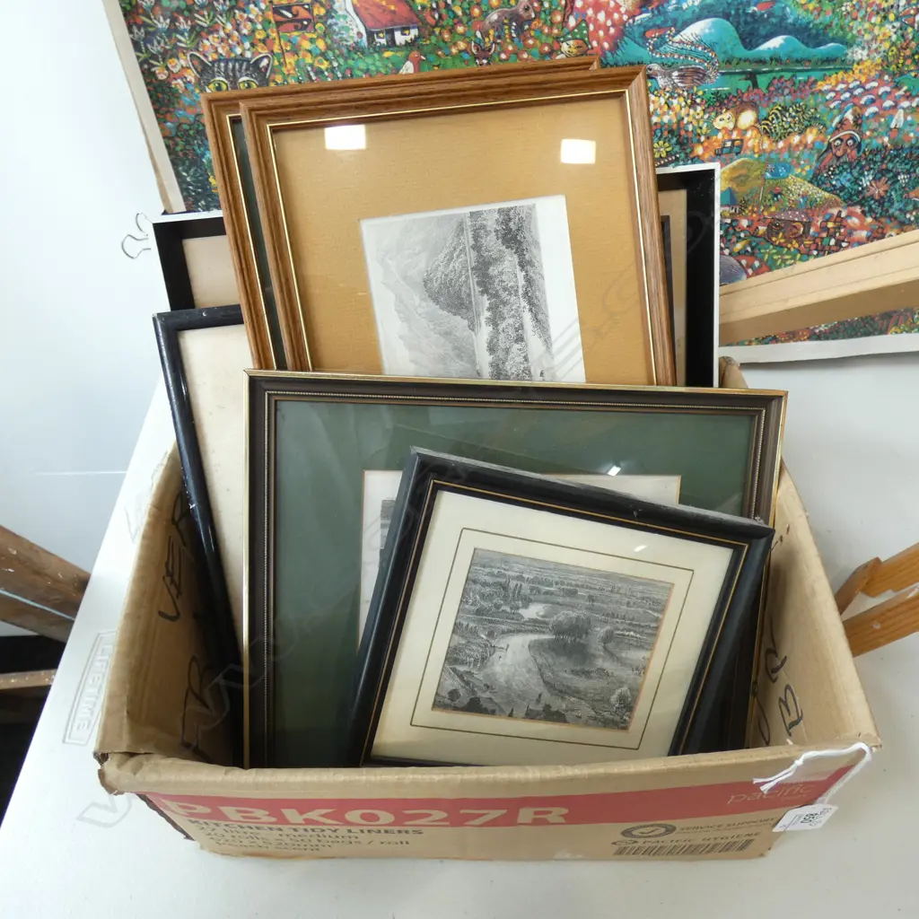 8 ASST FRAMED ENGRAVINGS Image 1++
