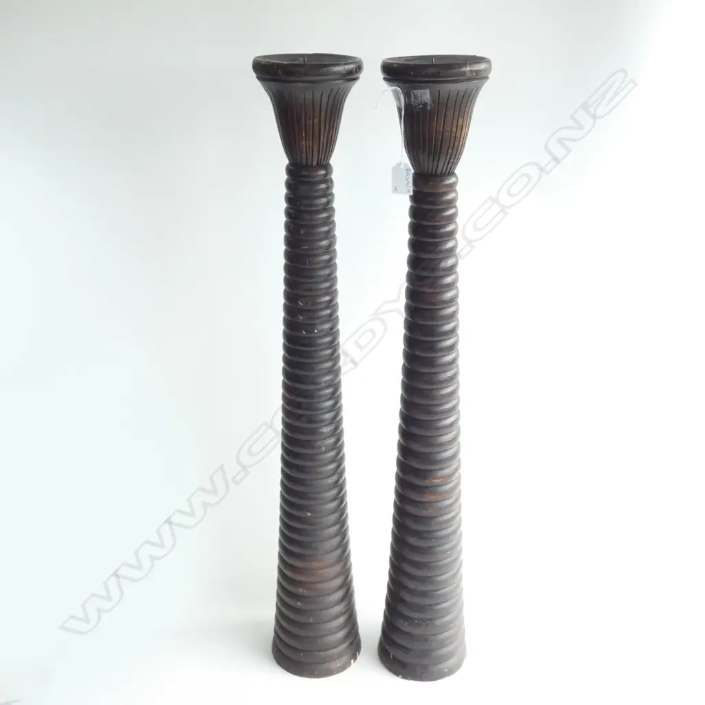 PR WOODEN PRICKET CANDLE HOLDERS H.800mm Image 1++