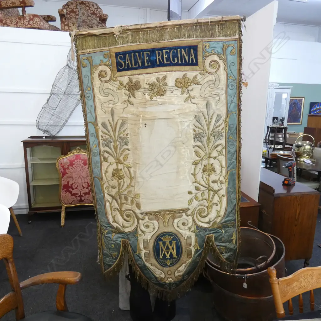 'SALVE REGINA' FRENCH WALL HANGING AF  Image 1++