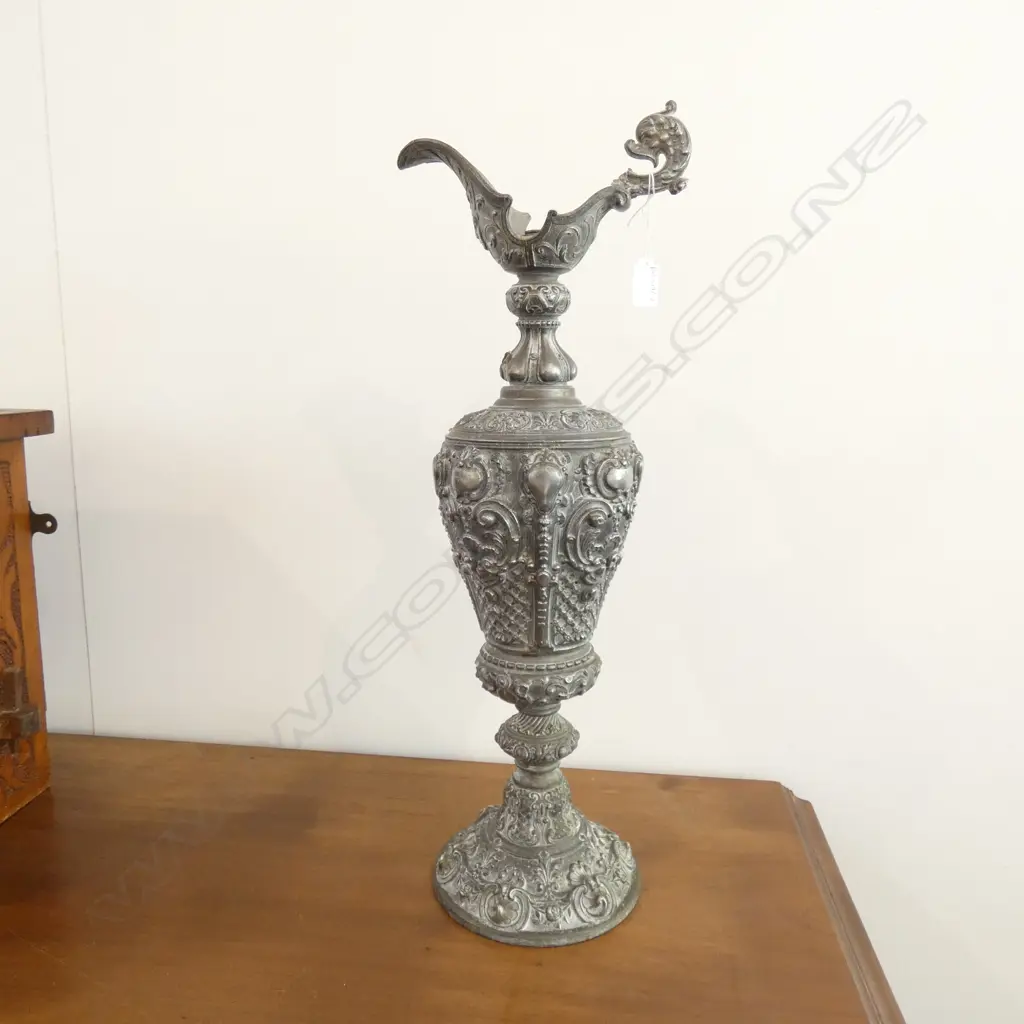 LARGE SILVER PLATE JUG AF H.600mm Image 1++