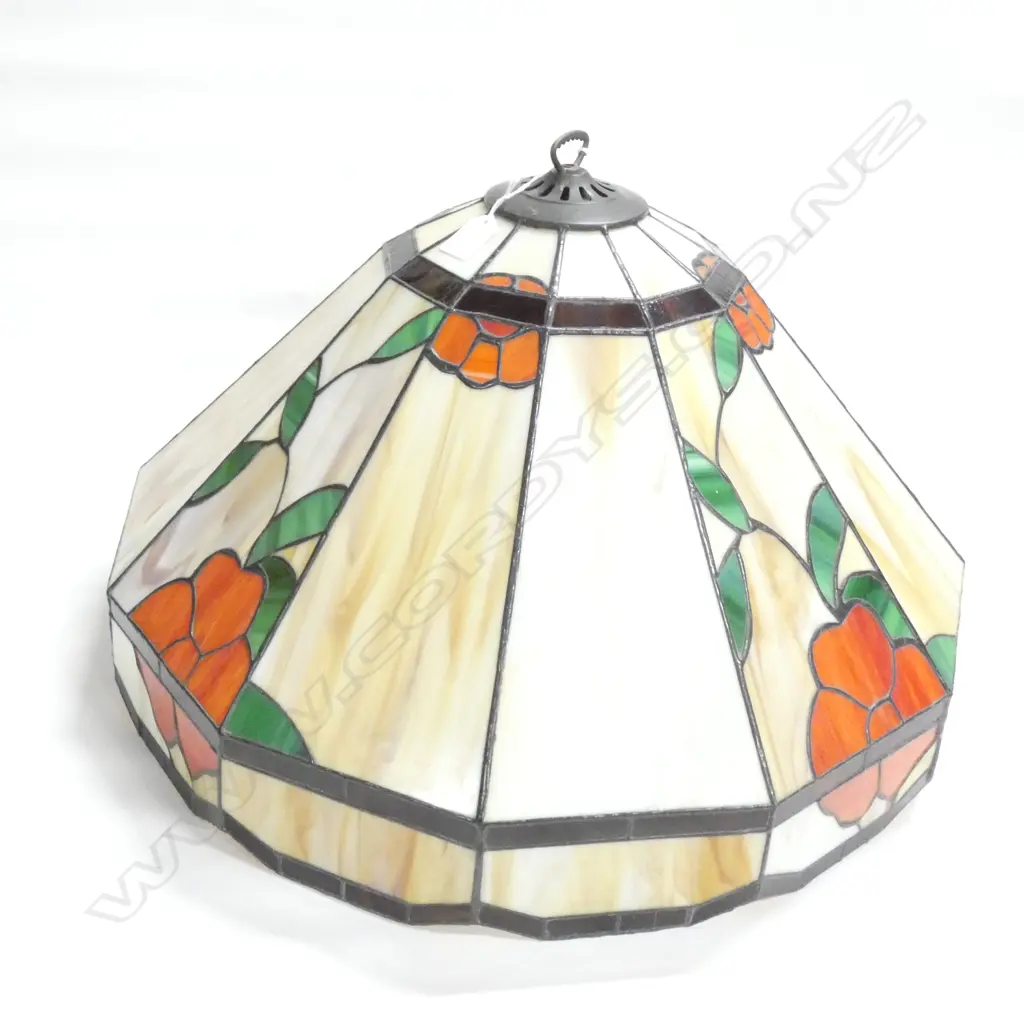 LG TIFFANY LEADLIGHT CEILING LIGHT INCL. FITTINGS - DIA 590MM Image 1++