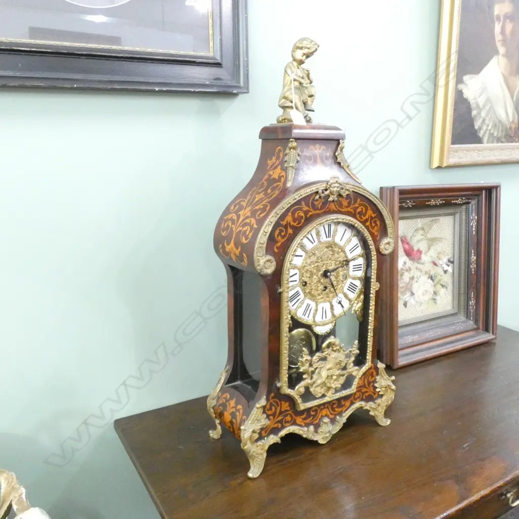 ITALIAN INLAY CLOCK H.770mm Image 1++