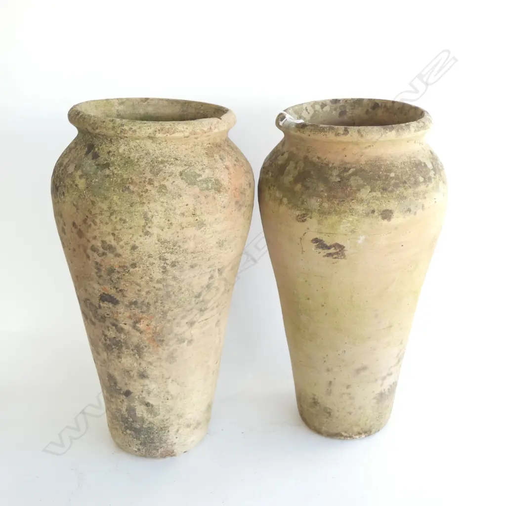 PR OF POTTERY STORAGE JARS H 470 MM Image 1++