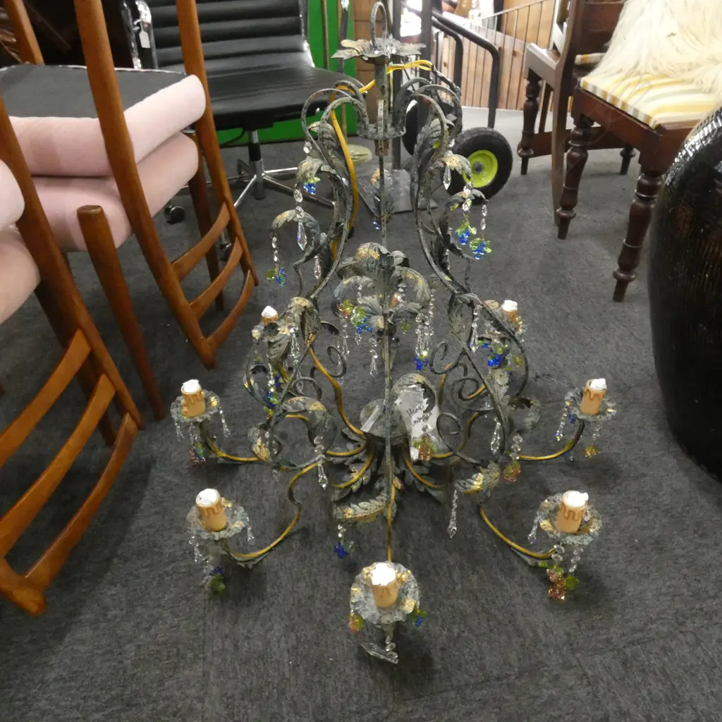 8 ARM LARGE CHANDELIER H.700mm 780mm dia Image 1++