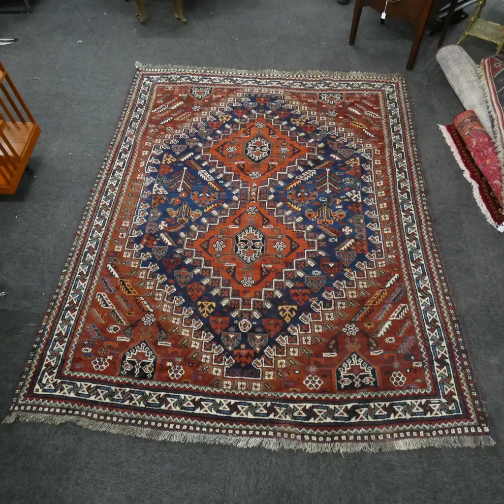 PERSIAN ALL WOOL HAND KNOTTED TRIBAL RUG... Image 1++