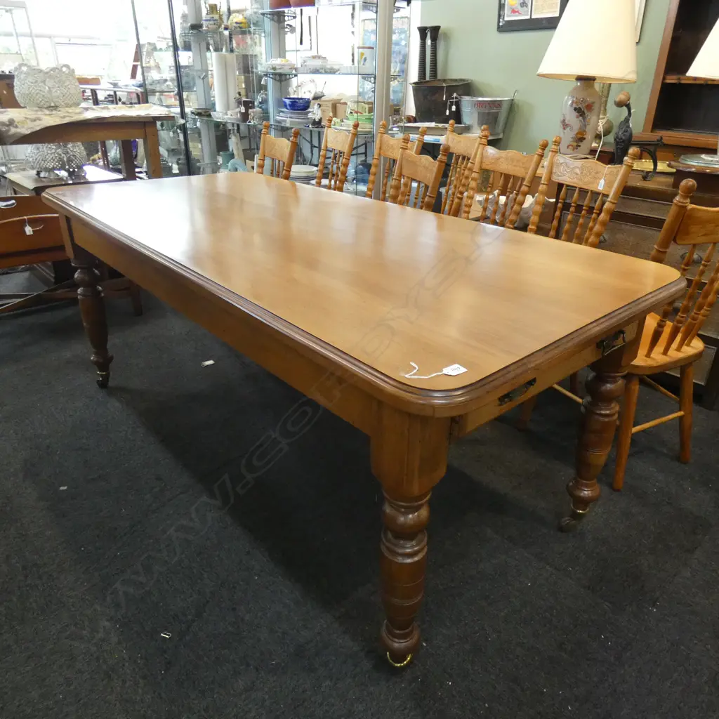 KAURI DINING TABLE DRAWER TO ONE END 880 X 1940 X 810mm Image 1++