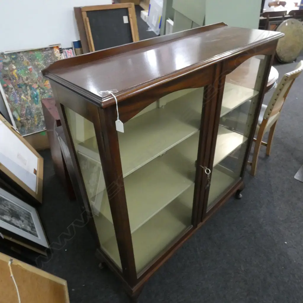 MAHOGANY CHINA CABINET L 1060 MM Image 1++