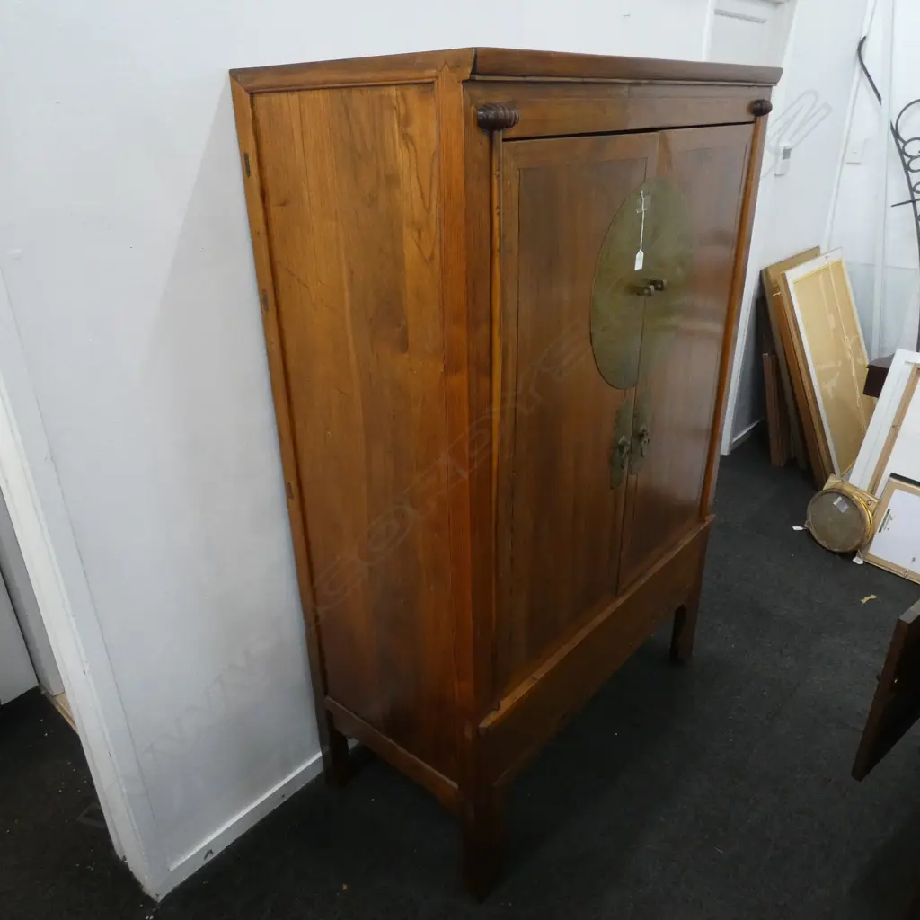 CHINESE HARDWOOD TWO DOOR CABINET 1100 X 560 X 1720mm Image 1++