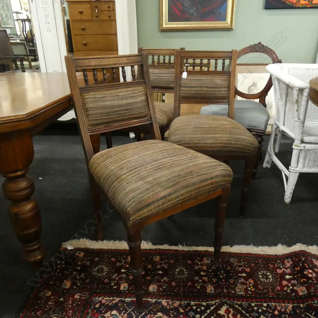 3 EDWARDIAN DINING CHAIRS Image 1++