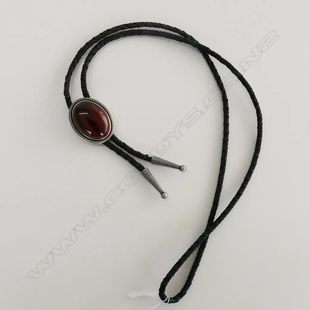 PETRIFIED WOODEN BOLO TIE Image 1++