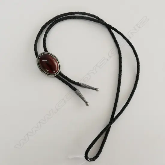 PETRIFIED WOODEN BOLO TIE