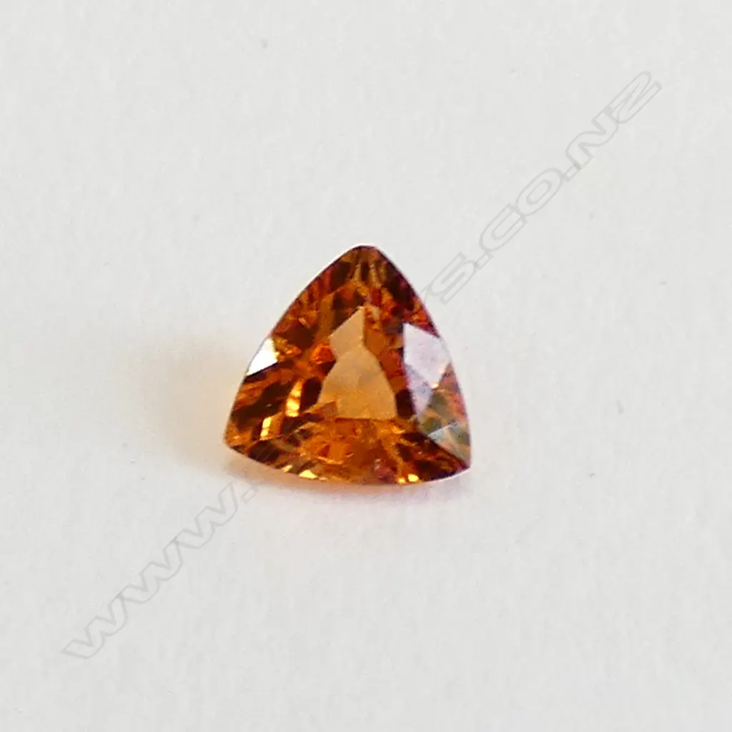 UNSET ORANGE GARNET - TRILLION CUT Image 1++