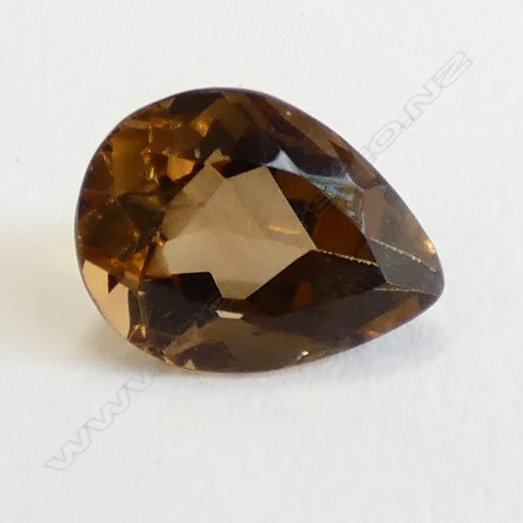 UNSET CITRINE GEMSTONE - PEAR CUT Image 1++