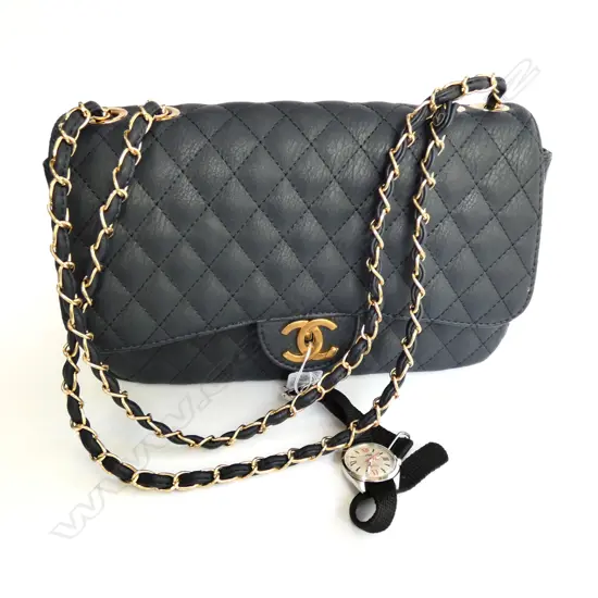 ORIS SWISS WATCH AND FAUX CHANEL HANBAG